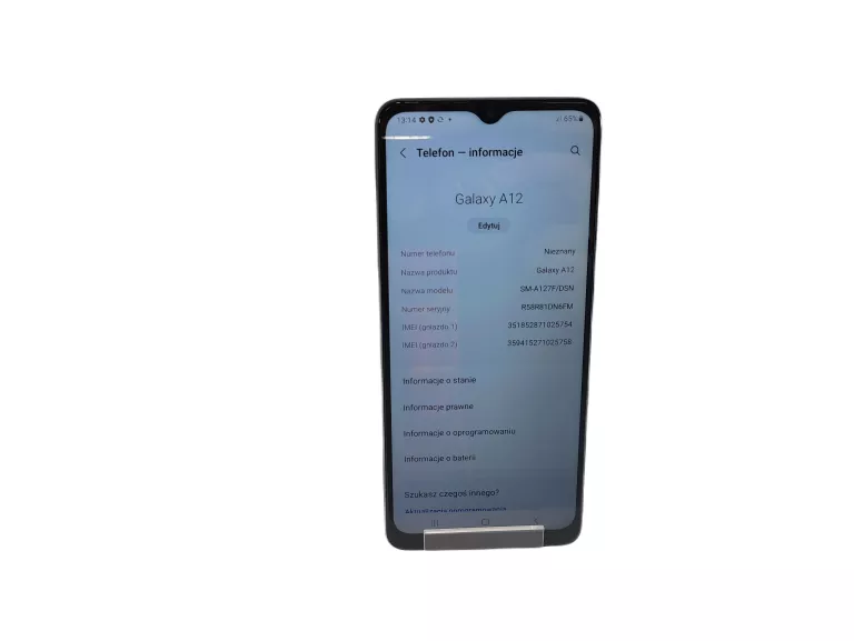 TELEFON SAMSUNG GALAXY A12 4GB/128GB CZARNY 6,5" LTE DUAL SIM