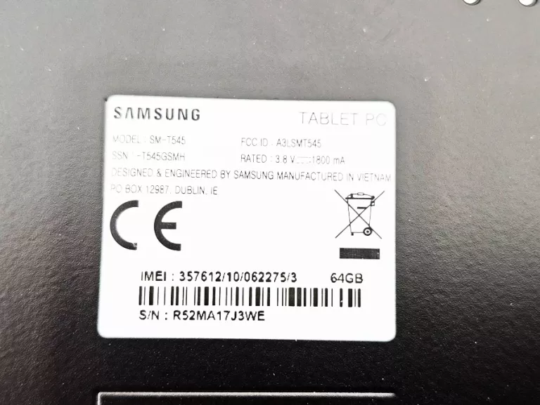 TABLET SAMSUNG GALAXY TAB ACTIVE PRO T545 10.1" 4GB / 64GB + PANCERNE ETUI