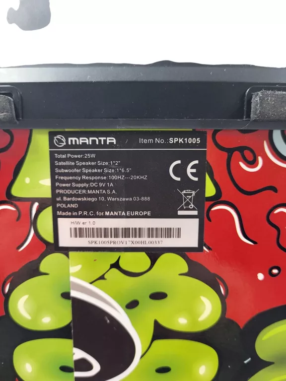 GŁOŚNIK BLUETOOTH PRZENOŚNY KARAOKE MIKROFON MANTA HELIOS 2