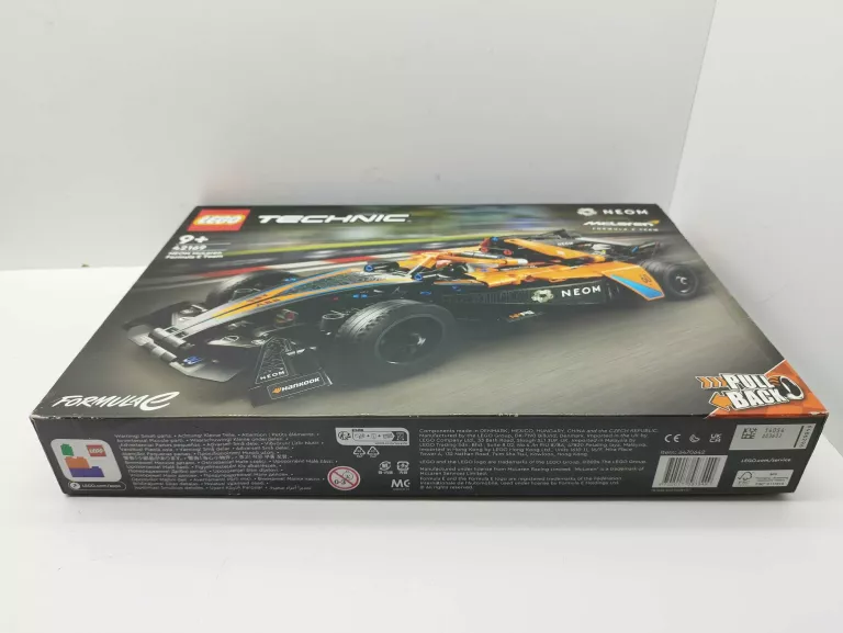 KLOCKI LEGO TECHNIC 42169 NEOM MCLAREN FORMULA E RACE CAR FORMUŁA F1