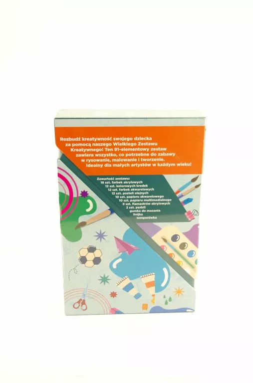 DOSKONAŁY NA PREZENT SMARTY ART ZESTAW ARTYSTYCZNY 91 EMENTÓW STAN IDEAŁ