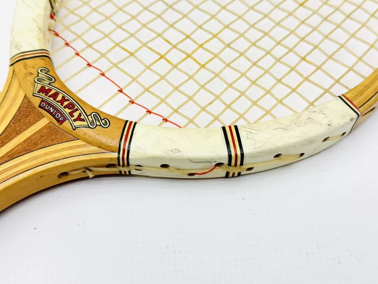 RAKIETA TENISOWA DUNLOP MAXPLY SUPER LASTEK + POKROWIEC PRL VINTAGE RETRO