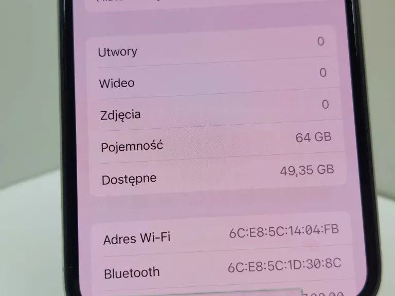 APPLE IPHONE XS 64GB 74% BATERIA CZYTAJ OPIS!!!!