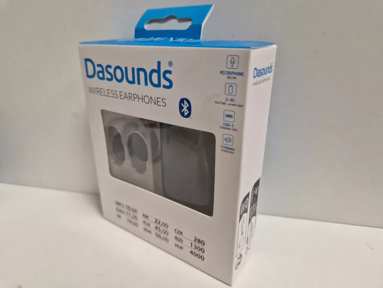 SŁUCHAWKI DOUSZNE DASOUNDS PUDEŁKO