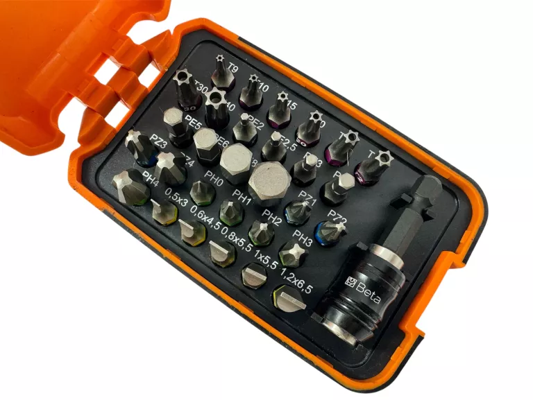 ZASTAW 30 KOŃCÓWEK WKRĘTAKOWYCH Z UCHWYTEM SZYBKOMOCUJĄCYM BETA 860MIX/A31