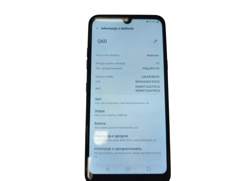 TELEFON LG Q60 3 GB / 64 GB 4G