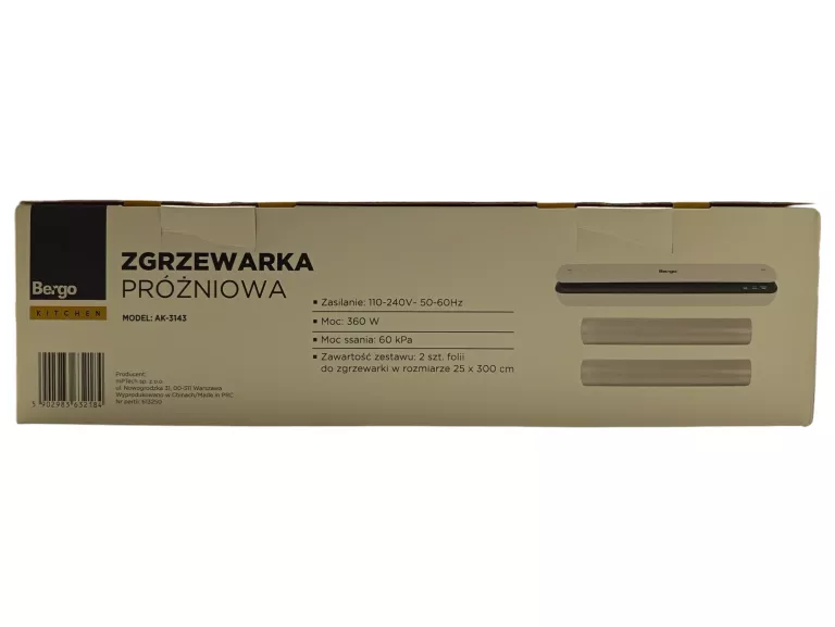 BERGO AK-3143 ZGRZEWARKA PRÓŻNIOWA