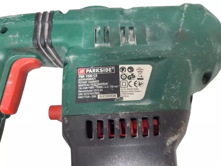 MŁOTOWIERTARKA PARKSIDE PBH 1500 C3 1500W / WALIZKA