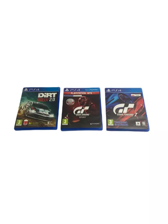 GRY PS4 GRAN TURISMO SPORT/GRANT TURISMO 7/DIRT RALLY 2.0