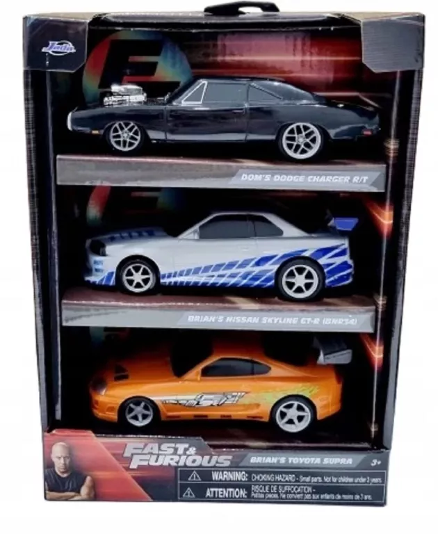 SIMBA FAST & FURIOUS ZESTAW 3 AUT SZYBCY I WŚCIEKLI DODGE NISSAN TOYOTA