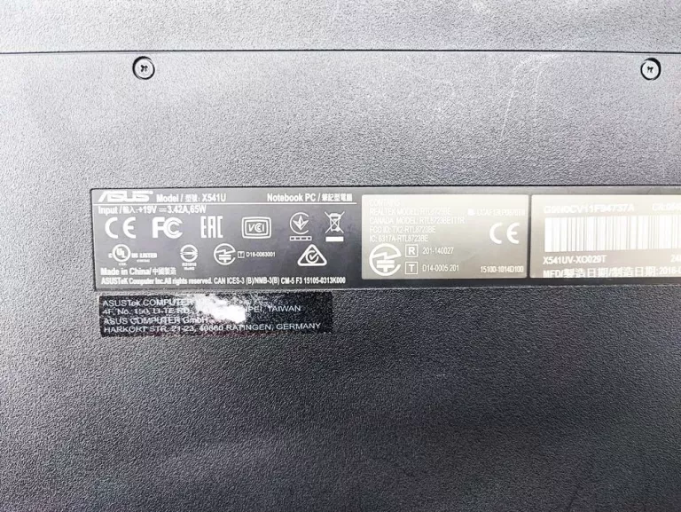 LAPTOP ASUS X541U