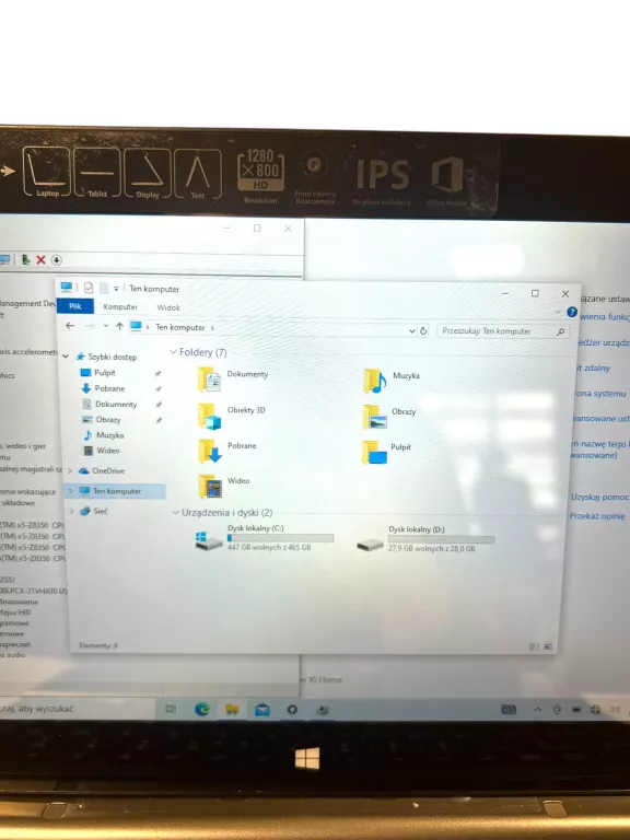 LAPTOP ACER SWITCH ONE 10 N15P2 2/530GB INTEL ATOM