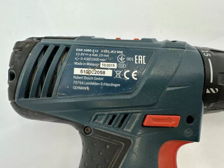 WKRĘTARKA BOSCH GSR 1080-2-LI SOLO W WALIZCE
