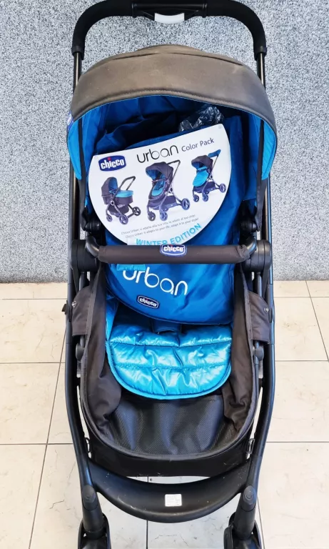 WÓZEK WIELOFUNKCYJNY 2W1 URBAN PLUS CROSSOVER CHICCO NIEBIESKI