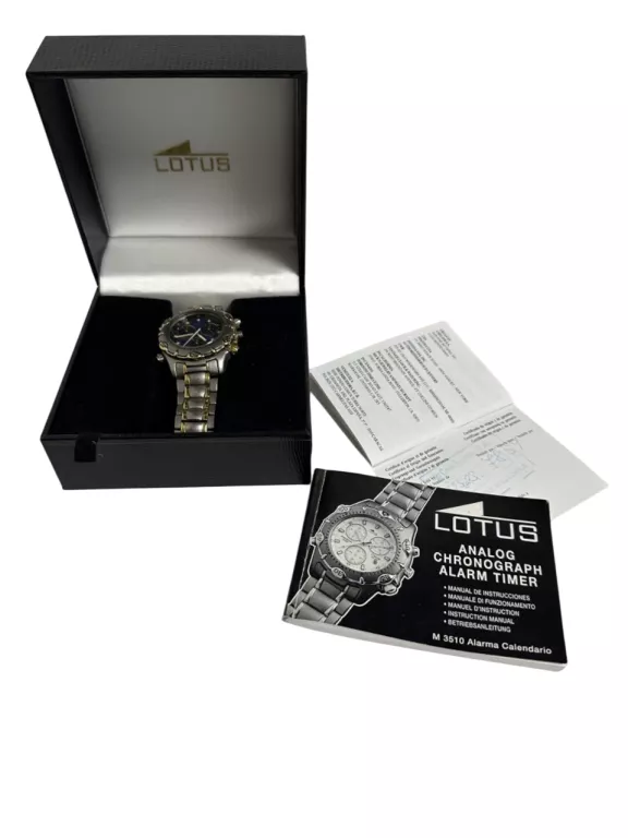 ZEGAREK MĘSKI LOTUS TITANIUM 9665 CHRONOGRAPH 10 ATM W PUDEŁKU