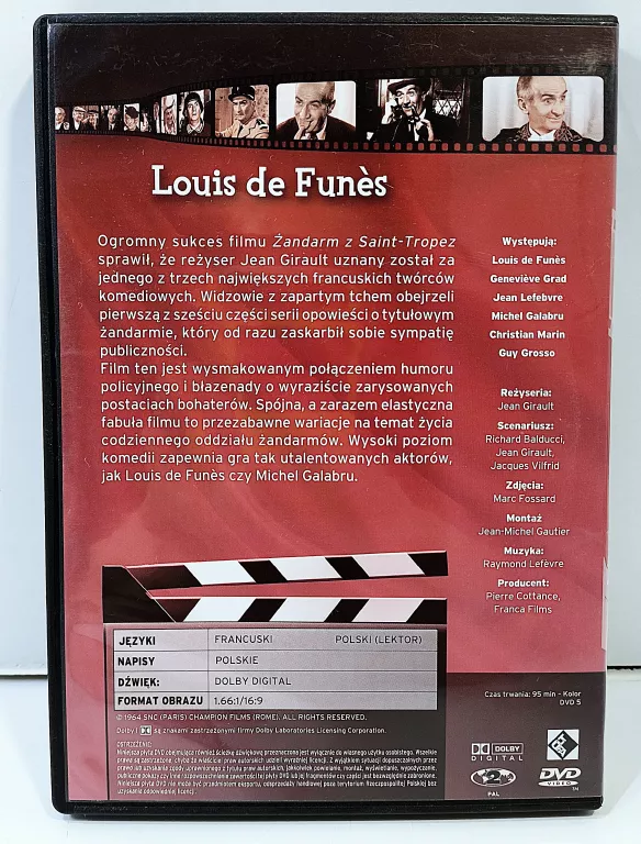 FILM DVD ŻANDARM Z SAINT-TROPEZ 2 LOUIS DE FUNES