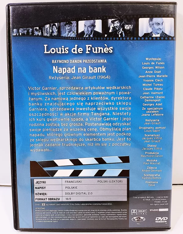 FILM DVD NAPAD NA BANK 23 LOUIS DE FUNES
