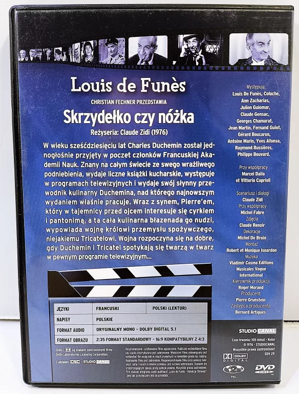 FILM DVD SKRZYDEŁKO CZY NÓŻKA 1 LOUIS DE FUNES