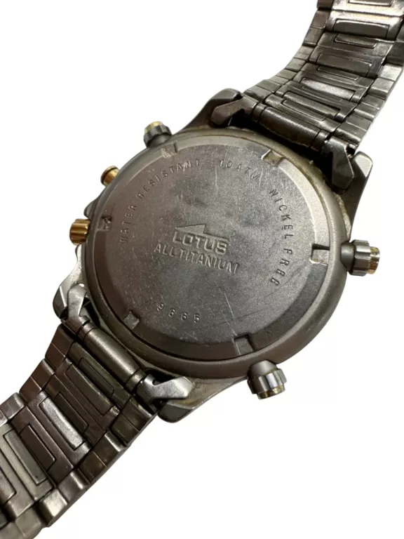 ZEGAREK MĘSKI LOTUS TITANIUM 9665 CHRONOGRAPH 10 ATM W PUDEŁKU