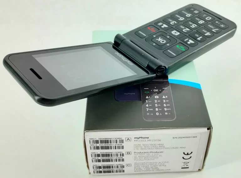 TELEFON MYPHONE FLIP LTE+PUDEŁKO