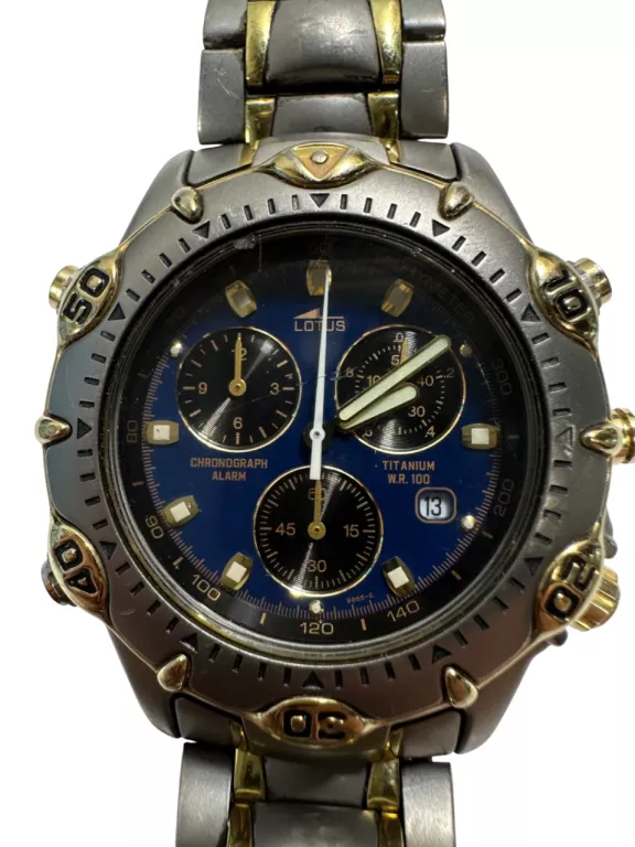 ZEGAREK MĘSKI LOTUS TITANIUM 9665 CHRONOGRAPH 10 ATM W PUDEŁKU