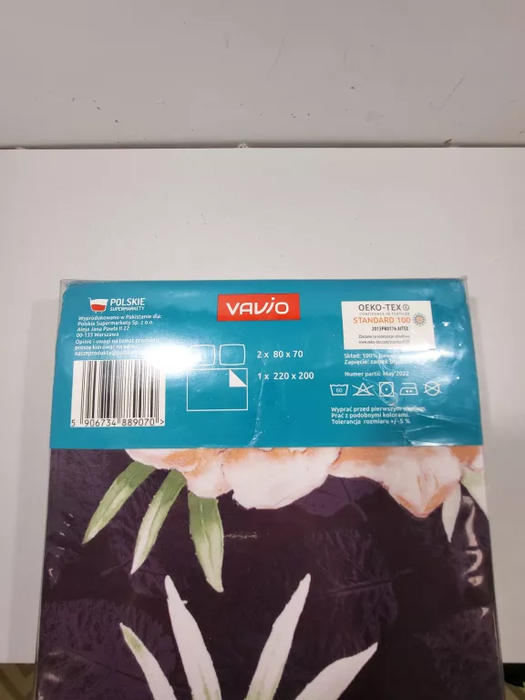 POŚCIEL BAWEŁNIANA RENFORCE VAVIO 200X220CM