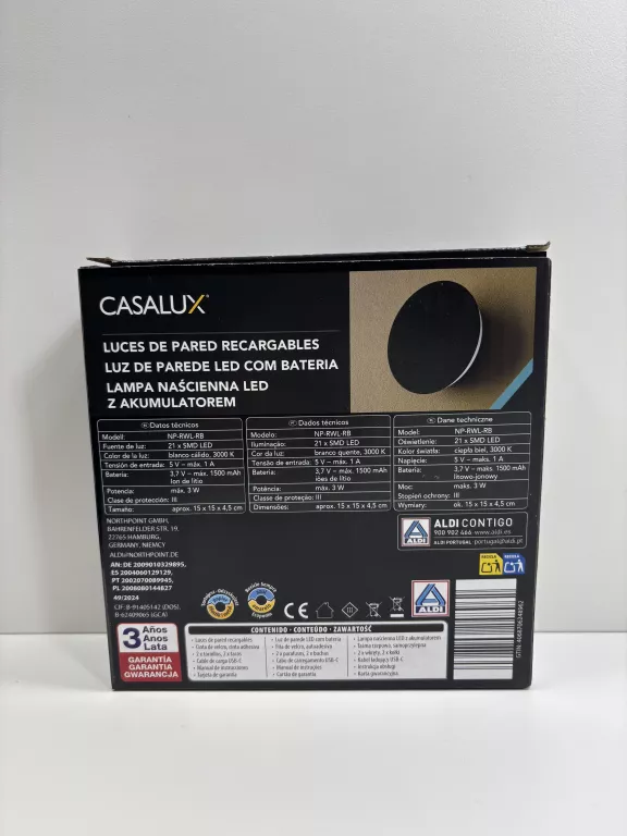 CASALUX LAMPA NAŚCIENNA LED