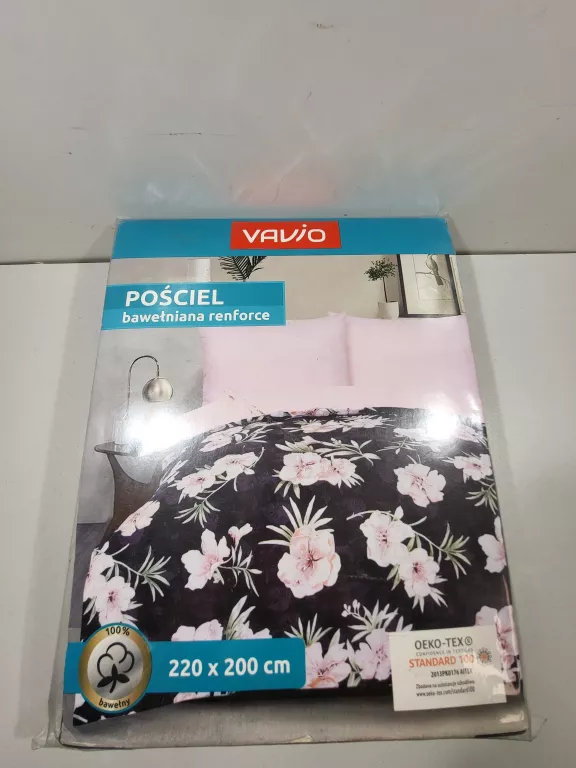POŚCIEL BAWEŁNIANA RENFORCE VAVIO 200X220CM