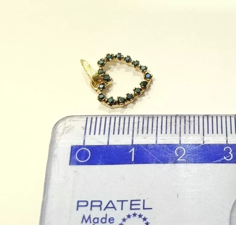 ŚLICZNA ZŁOTA ZAWIESZKA SERCE 585 1,07G