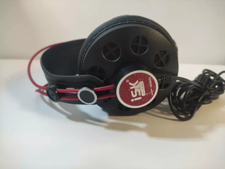 SŁUCHAWKI GAMINGOWE NAUSZNE PRZEWODOWE STUDYJNE PÓŁOTWARTE ISK HP-580