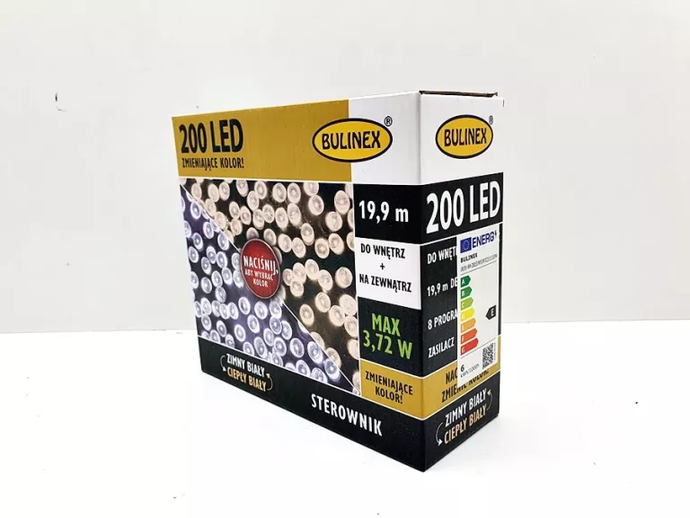 BULINEX LAMPKI 200LED ZMIENIAJĄCE KOLOR BIAŁY
