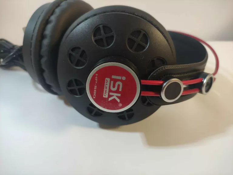 SŁUCHAWKI GAMINGOWE NAUSZNE PRZEWODOWE STUDYJNE PÓŁOTWARTE ISK HP-580