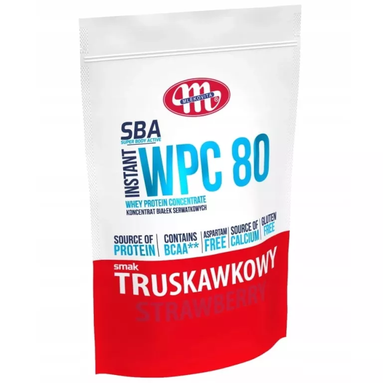 MLEKOVITA SBA WPC 80 700G TRUSKAWKA KONCETRAT BIAŁEK SERWATKOWYCH