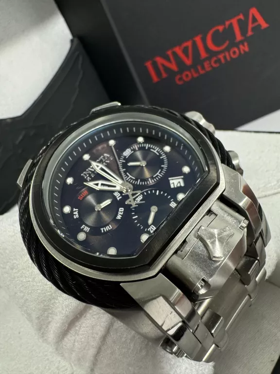 ZEGAREK INVICTA RESERVE BLACK DIAL MEN'S WATCH 26584 KOMPLET