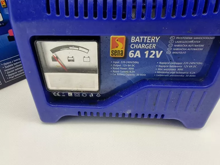PROSTOWNIK DO AKUMULATORA 12V 6A SENA