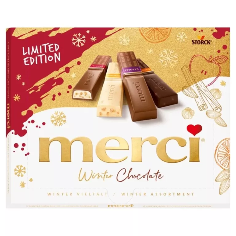 MERCI WINTER CHOCOLATE CZKOLADKI W ŚWIĄTECZNYM OPAKOWANIU 250G