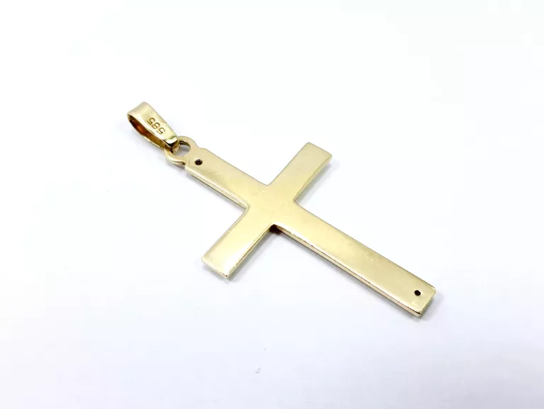 KLASYCZNA ZŁOTA ZAWIESZKA 1,78G 585 14K KRZYŻ