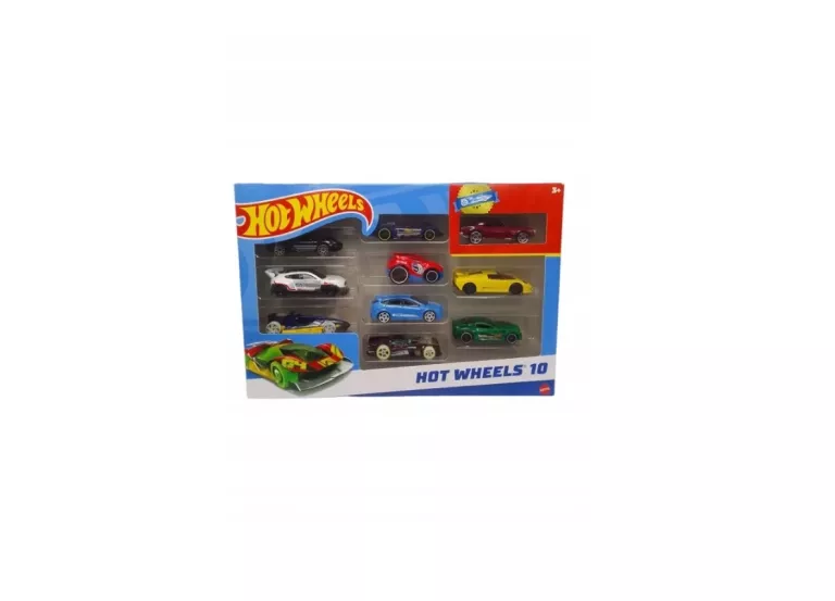HOT WHEELS DZIESIĘCIOPAK ZESTAW PREZENTOWY 10 AUTEK HOT WHEELS RESORAKI
