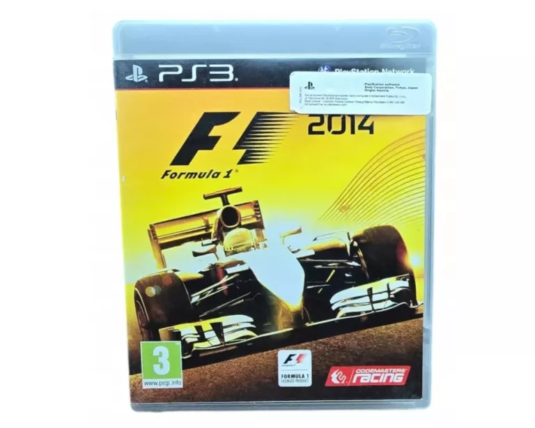 F1 FORMULA 1 2014 SONY PLAYSTATION 3 PS3