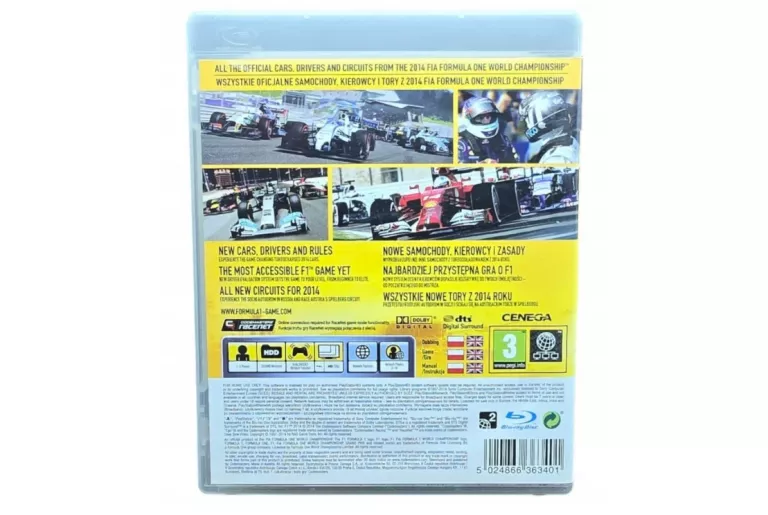F1 FORMULA 1 2014 SONY PLAYSTATION 3 PS3