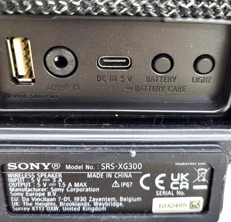 GŁOŚNIK BT SONY SRS-XG300