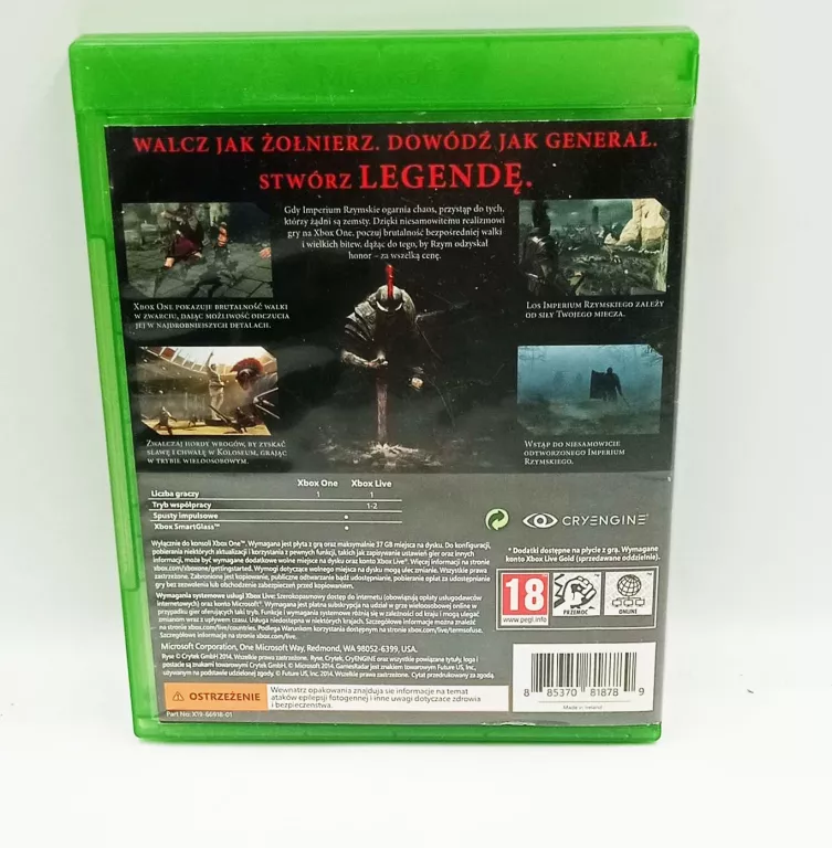 RYSE SON OF ROME XBOX ONE