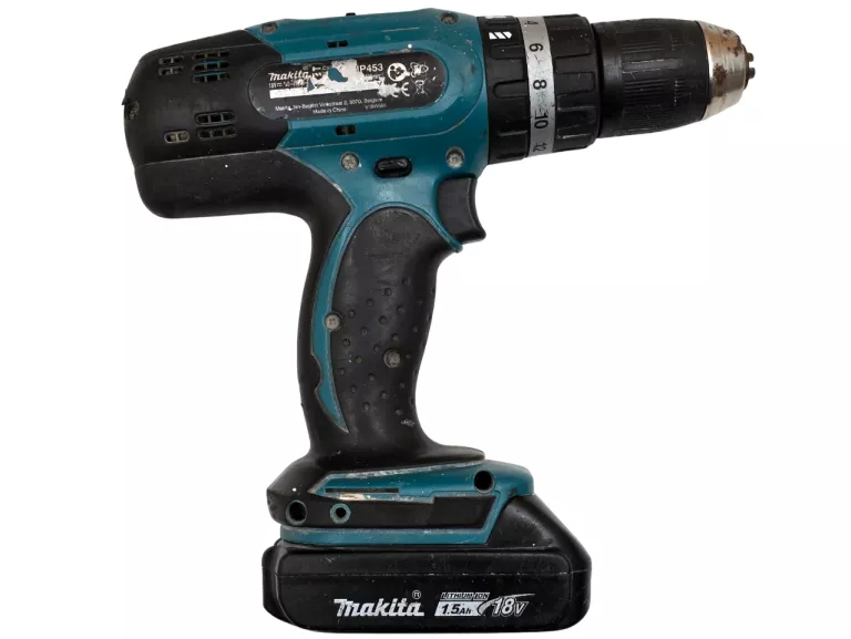 WIERTARKO-WKRĘTARKA UDAROWA MAKITA DHP 453 42/27NM 18V 1300RPM +AKU 1,5AH