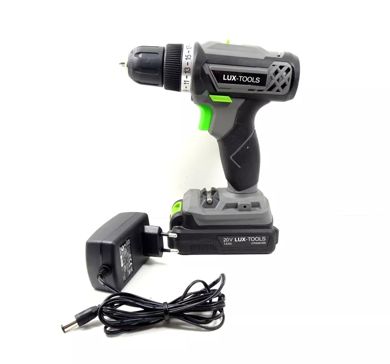 WKRĘTARKA LUX TOOLS ZASILANIE AKUMULATOROWE 20V A-BS-20 SET
