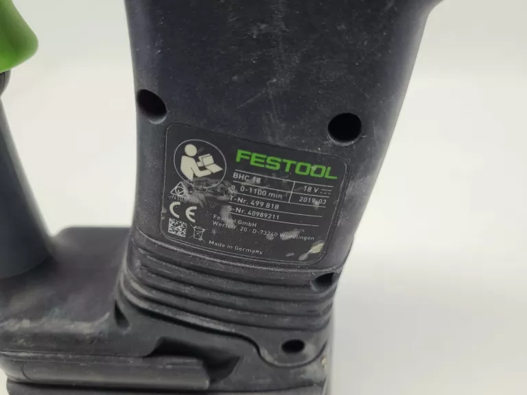 FESTOOL WIERTARKA BHC 18V  AKUMULATOROWA