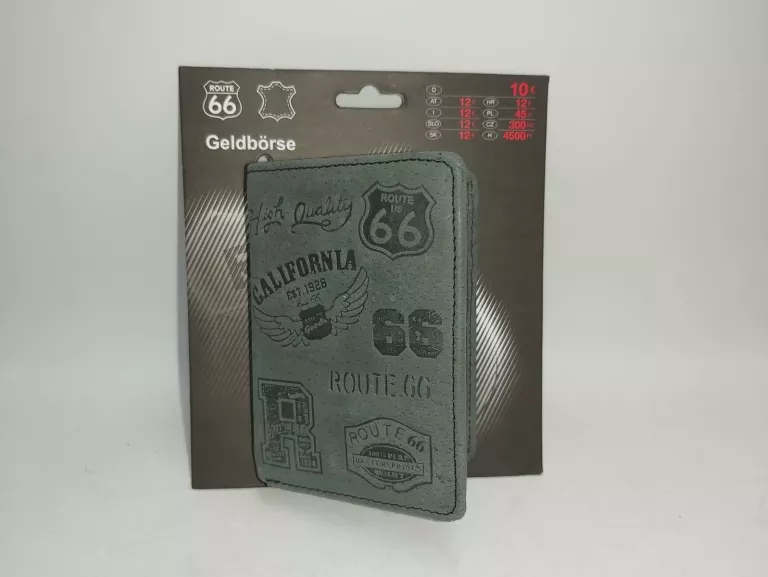 PORTFEL ROUTE 66 SZARY