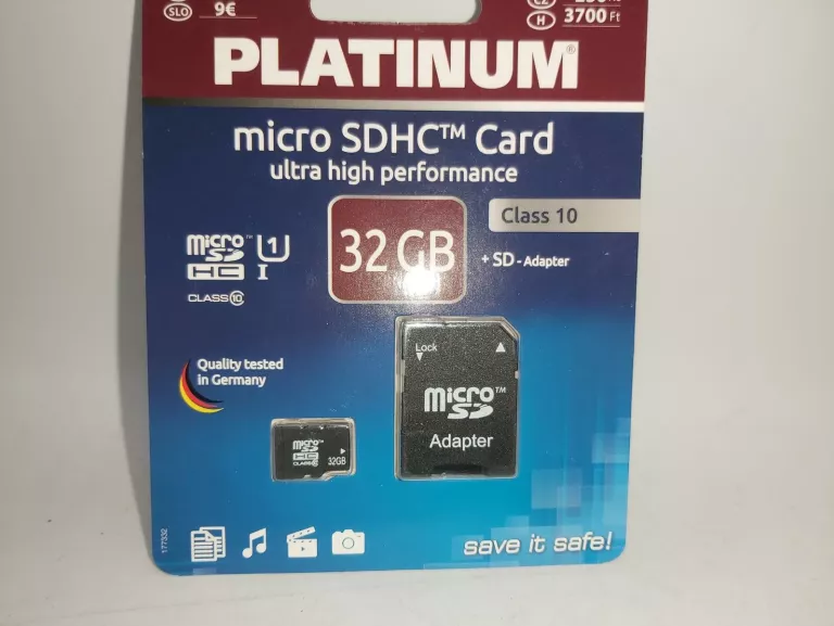 KARTA PAMIĘCI MICRO SDHC PLATINUM 32GB + ADAPTER