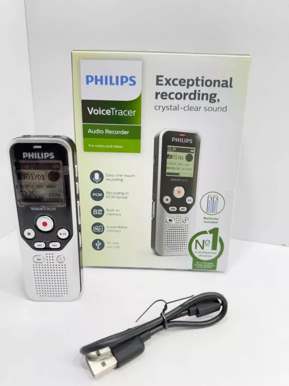 DYKTAFON PHILIPS DVT1250 GWARACJA