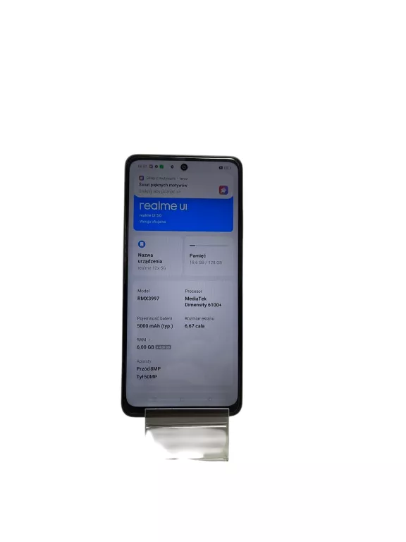 SMARTFON REALME 12X 5G 6 GB / 128 GB 5G  CZARNY