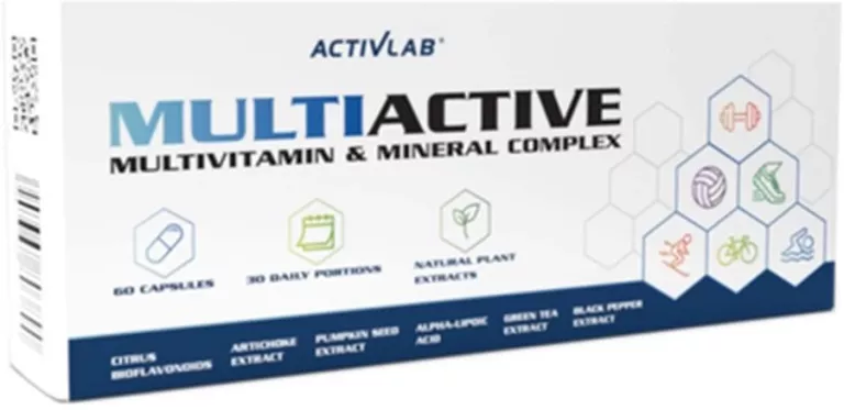 KOMPLEKS WITAMIN I MINERAŁÓW ACTIVLAB MULTIACTIVE 60 CAPS